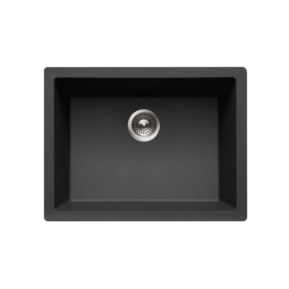 Houzer G-300U Quartztone 24 inch Cloud Granite Composite Undermount Single Bowl Kitchen Sink