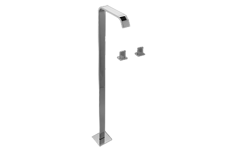 Graff G-3652-C14U Targa Floor-Mounted Tub Filler With Wall-Mounted Handles - Parent
