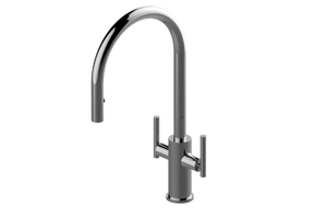 Graff G-4671-LM49D Pull-Down Two-Handle Kitchen Faucet