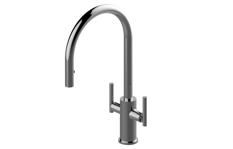 Graff G-4671-LM49D Pull-Down Two-Handle Kitchen Faucet