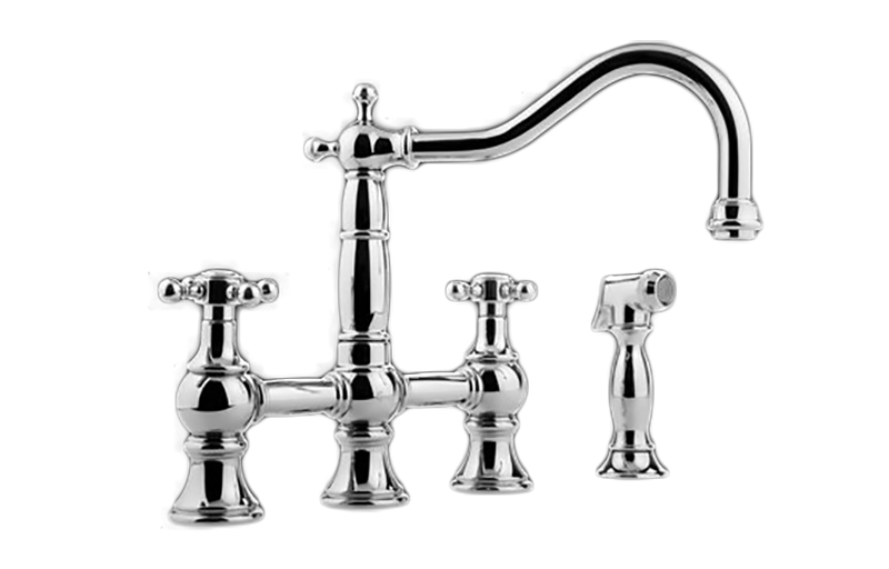 Graff G-4845-C2 Bridge Kitchen Faucet with Side Spray - Parent