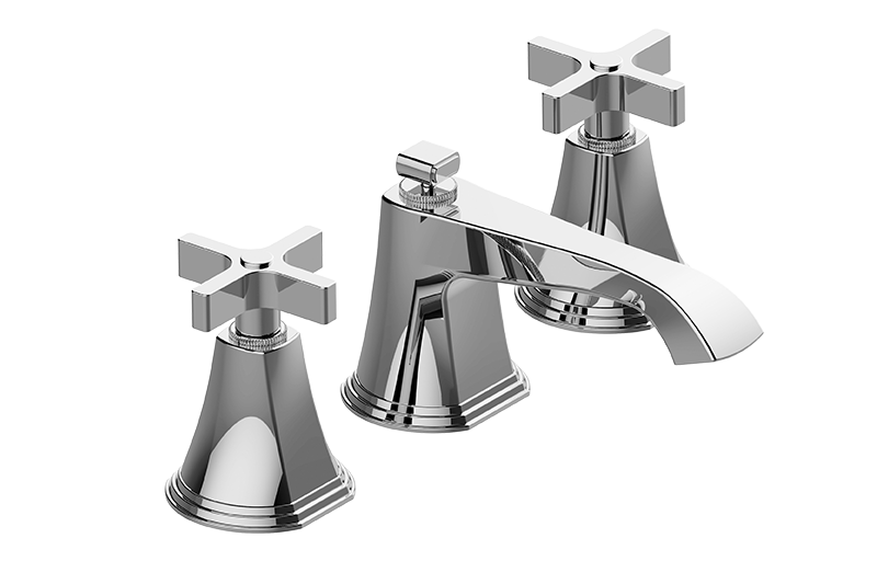 Graff G-6810-C15B Finezza UNO Widespread Lavatory Faucet With Cross Handle - Parent