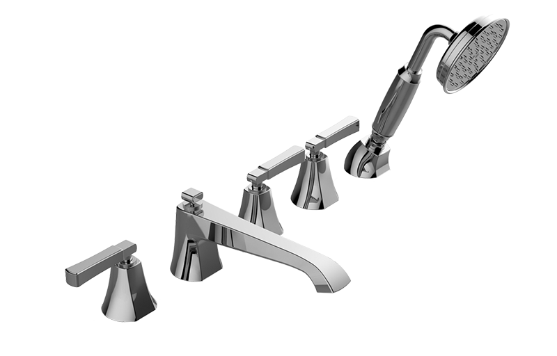 Graff G-6853-LM47B Finezza DUE Roman Tub Set With Handshower With Lever Handle - Parent