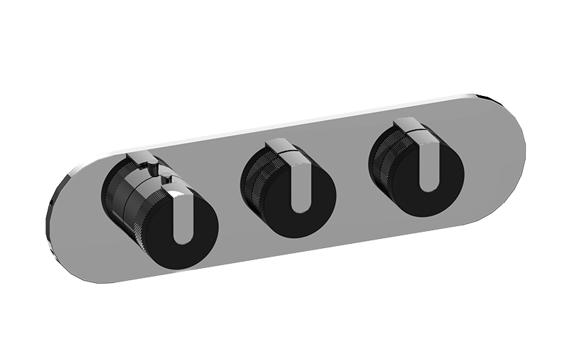 Graff G-8033H-T MOD+ M-Series Valve Trim With Three Handles Horizontal Orientation - Parent