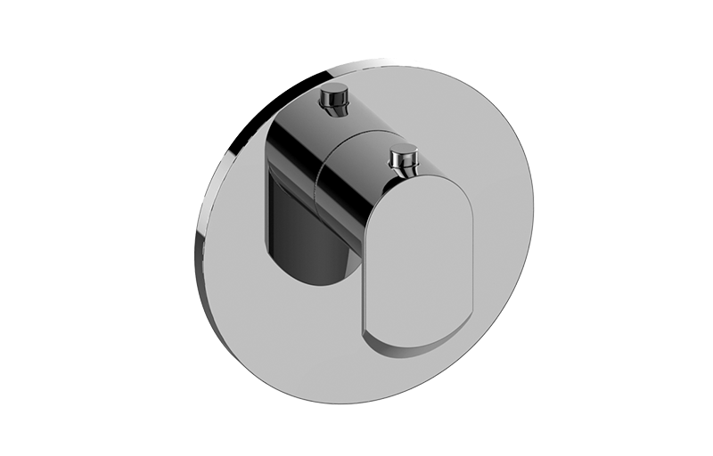 Graff G-8037-LM45E-T Phase Round M-Series Thermostatic Valve Trim Plate With Handle - Parent