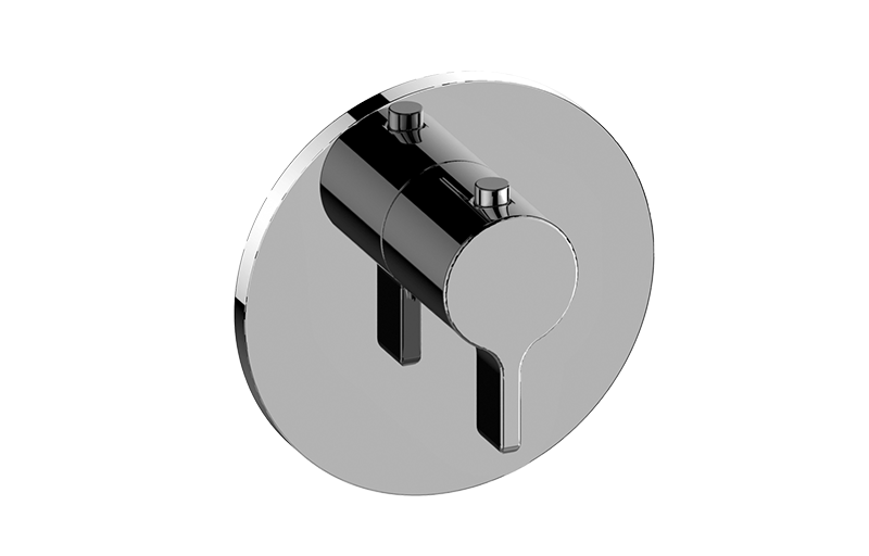 Graff G-8037-LM46E-T Terra Round M-Series Thermostatic Valve Trim Plate With Handle - Parent