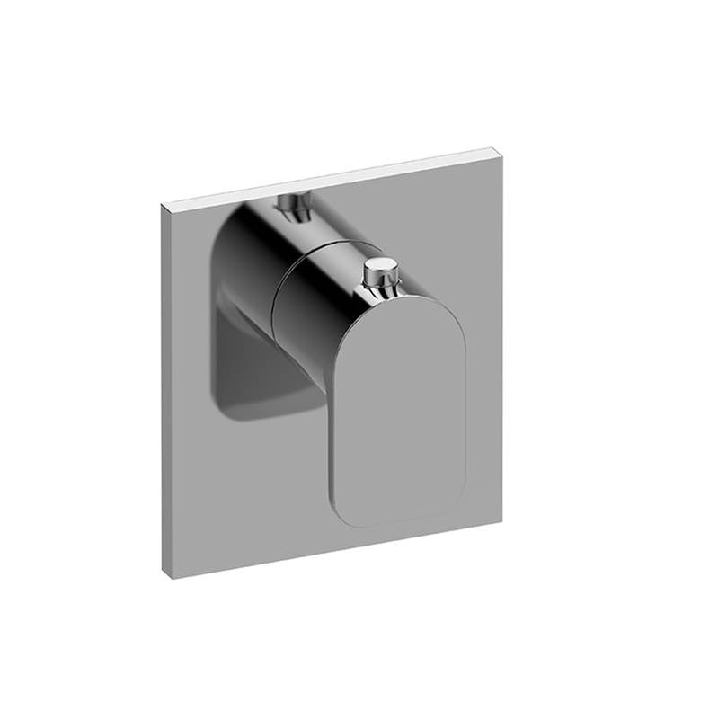 Graff G-8043-LM42E-T Sento Square M-Series Thermostatic Valve Trim Plate With Handle