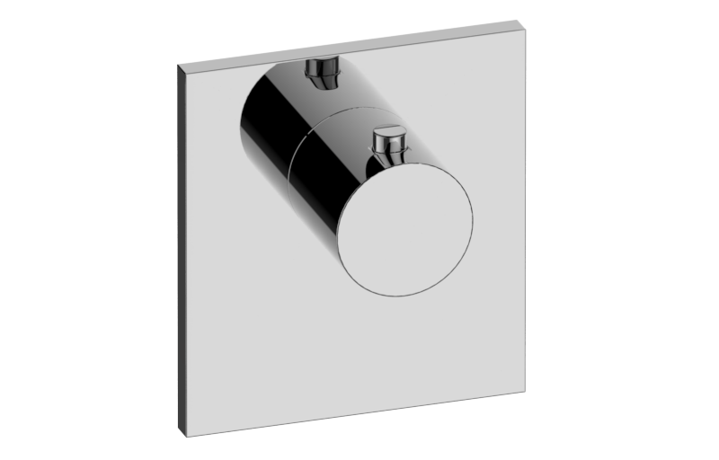Graff G-8043-RH-T M.E./M.E. 25 Square M-Series Thermostatic Valve Trim Plate With Handle - Parent