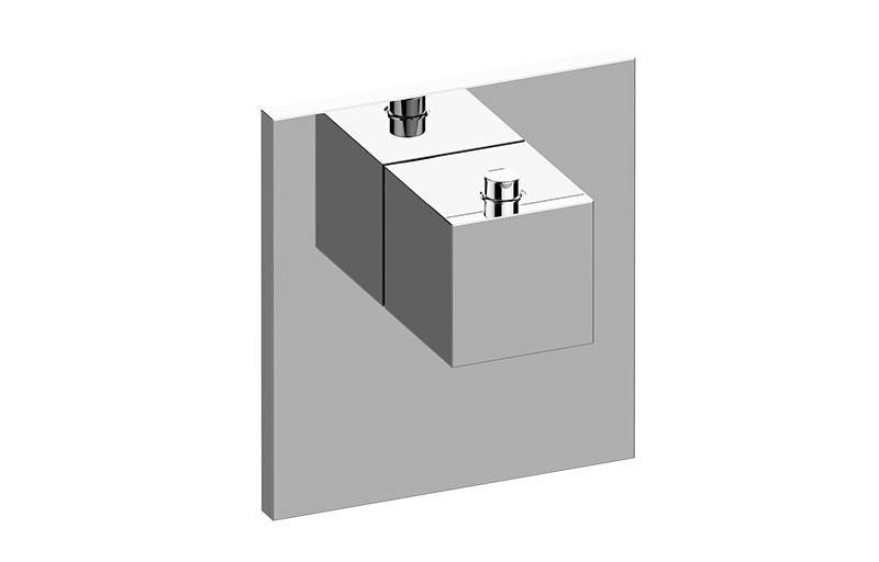 Graff G-8043-SH-T Incanto Square M-Series Thermostatic Valve Trim Plate With Handle - Parent