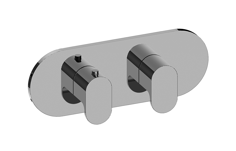 Graff G-8047H-LM44E0-T Ametis Round M-Series Valve Trim With Two Handles Horizontal Orientation - Parent