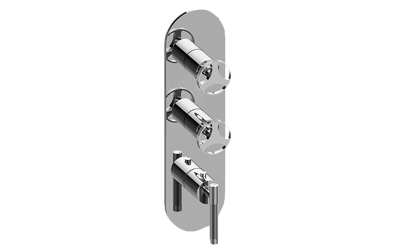 Graff G-8056-LM57C19-T Harley Round M-Series Valve Trim With Three Handles - Parent