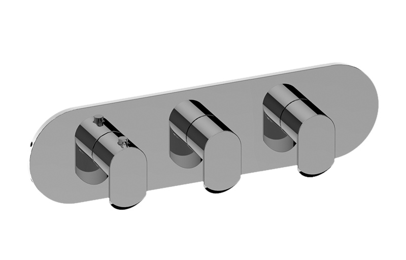 Graff G-8056H-LM45E0-T Phase Round M-Series Valve Trim With Three Handles Horizontal Orientation - Parent
