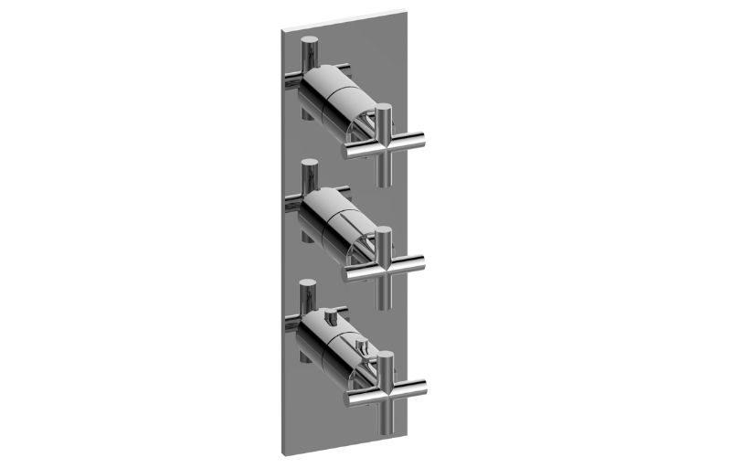 Graff G-8057-C17E0-T Terra/M.E. Square M-Series Valve Trim With Three Handles - Parent