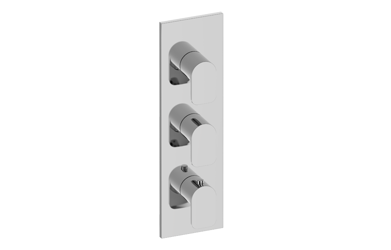 Graff G-8057-LM42E0-T Sento Square M-Series Valve Trim With Three Handles - Parent
