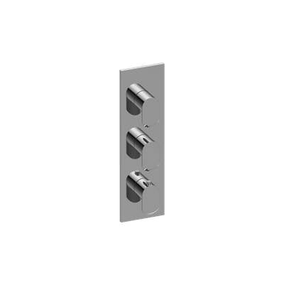 Graff G-8057-LM45E0-T Phase Square M-Series Valve Trim With Three Handles