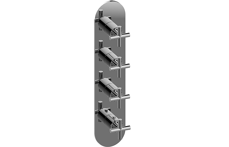Graff G-8058-C17E0-T Terra/M.E. Round M-Series Valve Trim With Four Handles - Parent