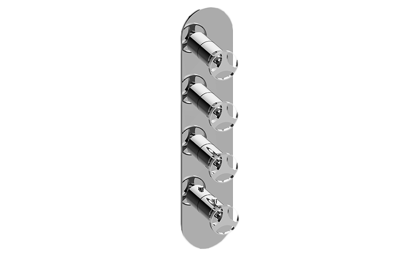 Graff G-8058-C19E0-T Harley Round M-Series Valve Trim With Four Handles - Parent