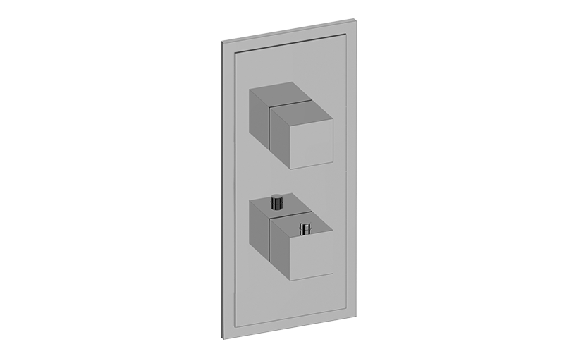 Graff G-8081-SH0-T M-Series Transitional Square 2-Hole Trim Plate with Square Handles - Parent