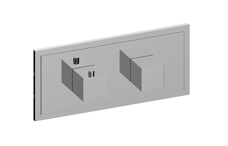 Graff G-8081H-SH0-T M-Series Transitional Square 2-Hole Trim Plate with Square Handles - Parent