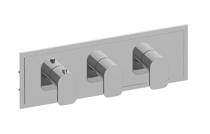 Graff G-8082H-LM42E0-T M-Series Transitional Square 3-Hole Trim Plate with Sento Handles - Parent