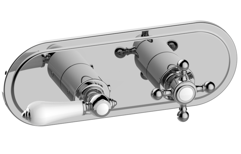 Graff G-8086H-LC1C2-T Adley Traditional M-Series Valve Trim With Two Handles Horizontal Orientation - Parent