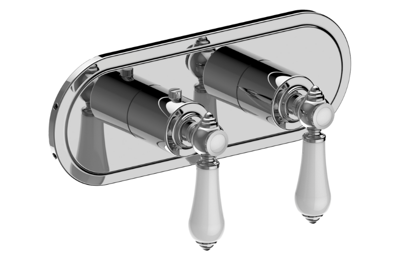 Graff G-8086H-LC1E0-T Adley Traditional M-Series Valve Trim With Two Handles Horizontal Orientation - Parent