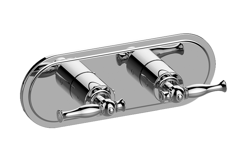 Graff G-8086H-LM22E0-T Lauren Traditional M-Series Valve Trim With Two Handles Horizontal Orientation - Parent