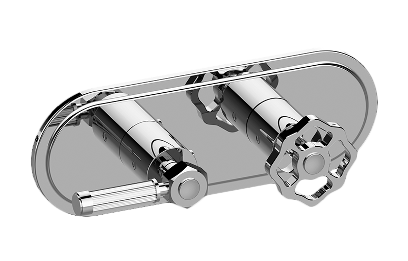 Graff G-8086H-LM56C18-T Vintage Traditional M-Series Valve Trim With Two Handles Horizontal Orientation - Parent