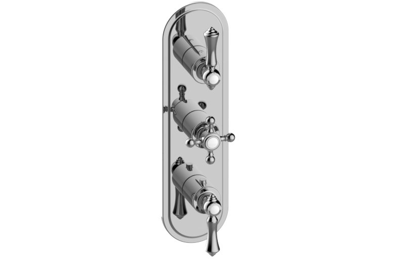 Graff G-8087-ALM15C2-T Adley Traditional M-Series Valve Trim With Three Handles - Parent