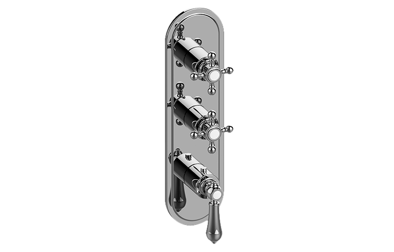 Graff G-8087-LM34C2-T Adley Traditional M-Series Valve Trim With Three Handles - Parent