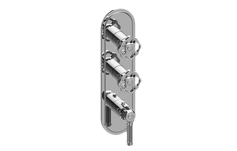 Graff G-8087-LM56C18-T Vintage Traditional M-Series Valve Trim With Three Handles - Parent