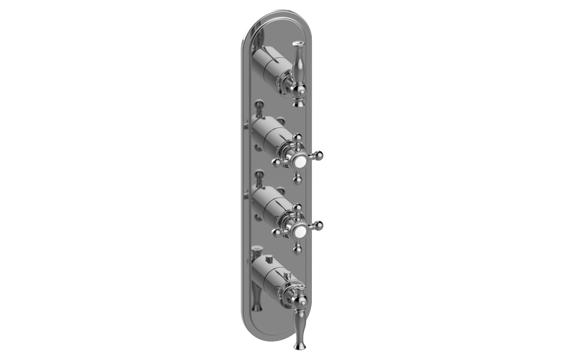Graff G-8088-ALM22C2-T Lauren Traditional M-Series Valve Trim With Four Handles - Parent