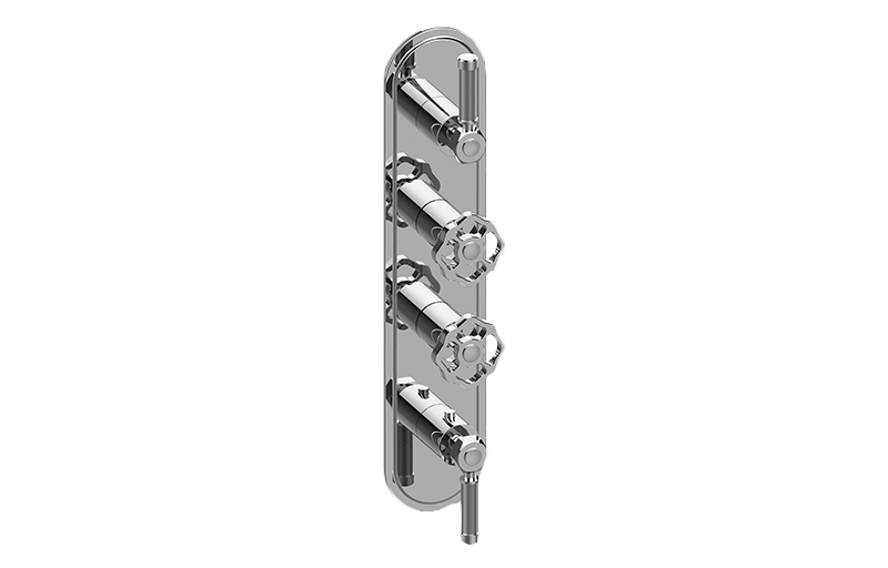 Graff G-8088-ALM56C18-T Vintage Traditional M-Series Valve Trim With Four Handles - Parent