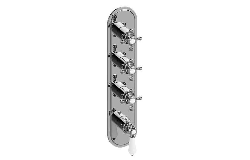 Graff G-8088-LC1C2-T Adley Traditional M-Series Valve Trim With Four Handles - Parent