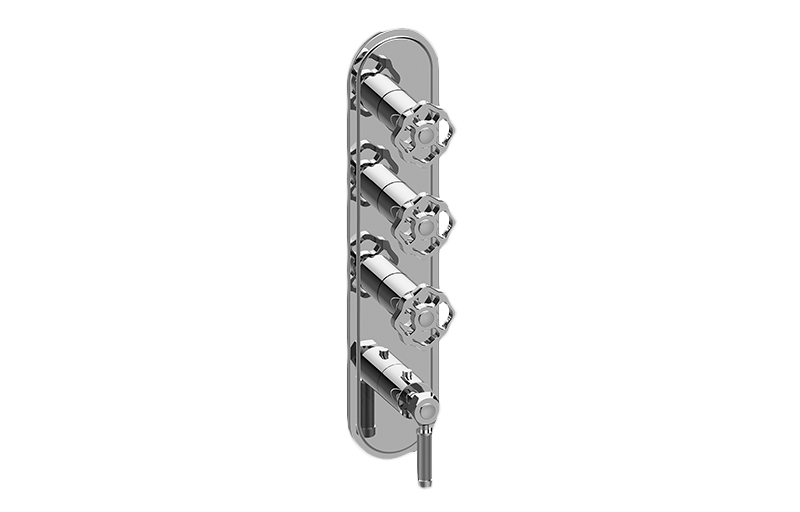 Graff G-8088-LM56C18-T Vintage Traditional M-Series Valve Trim With Four Handles - Parent