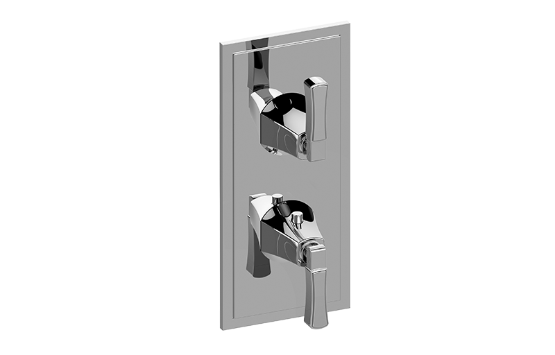 Graff G-8149-LM47E0-T M-Series Finezza DUE 2-Hole Trim Plate With Lever Handles - Parent