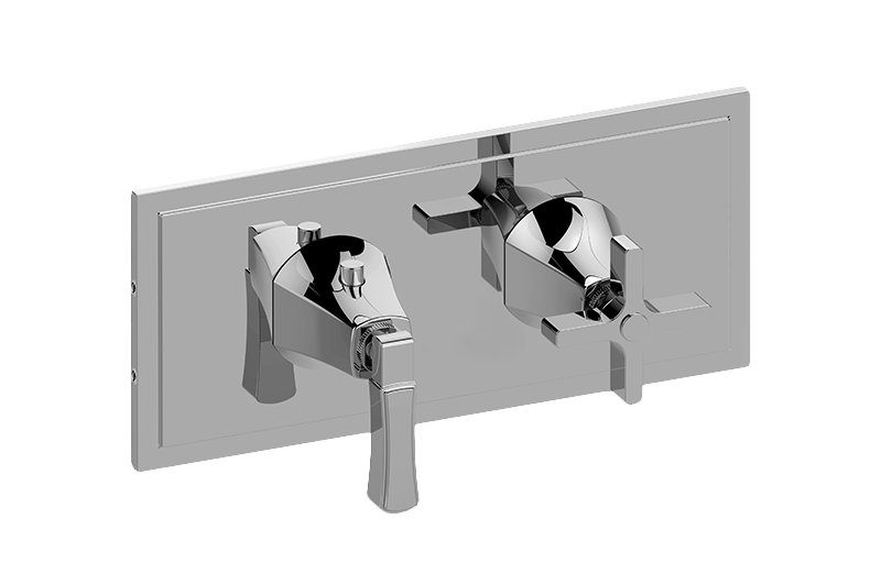 Graff G-8149H-1L1C-T M-Series Finezza DUE 2-Hole Trim Plate With Finezza Handles - Parent