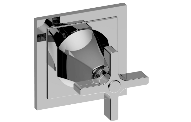 Graff G-8173-C15E1-T M-Series Finezza DUE 2-Way Diverter Trim Plate with Cross Handle - Parent