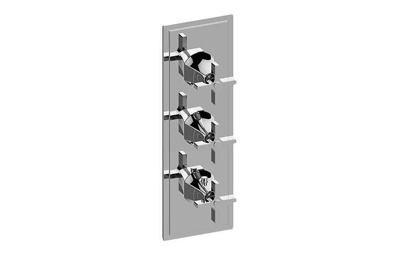 Graff G-8178-C15E0-T M-Series Finezza DUE 3-Hole Trim Plate With Cross Handles - Parent