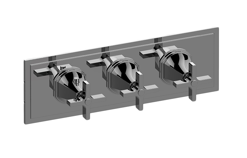Graff G-8078H-C15E0-T Finezza UNO M-Series Valve Trim With Three Handles Horizontal Orientation - Parent