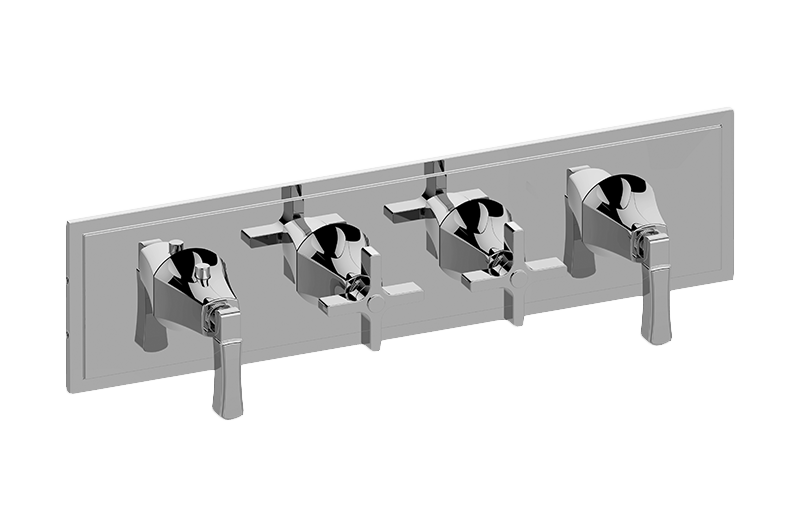 Graff G-8179H-2L2C-T M-Series Finezza DUE 4-Hole Trim Plate With Finezza Handles - Parent
