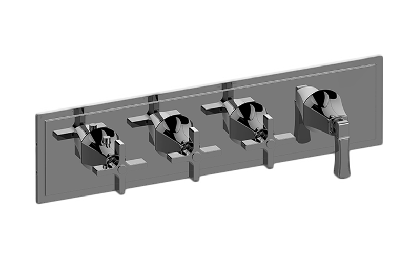 Graff G-8179H-3C1L-T M-Series Finezza DUE 4-Hole Trim Plate With Finezza Handles - Parent