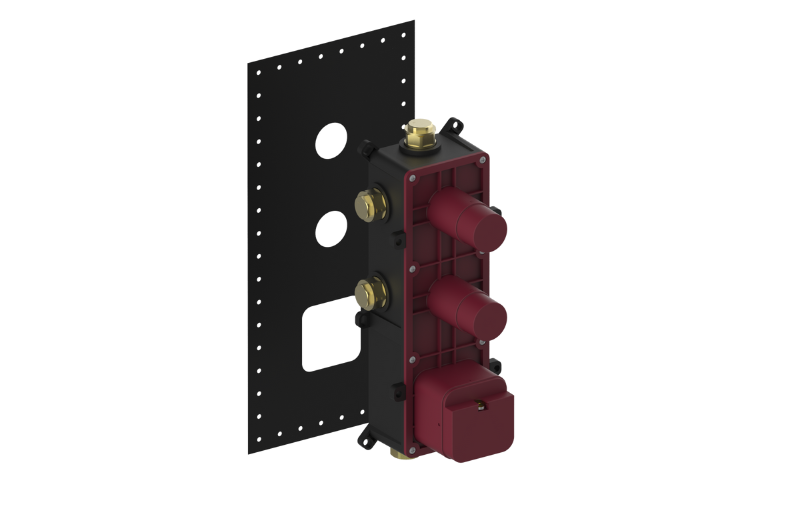 Graff G-82-76-76 Thermostatic Valve And 2X Stop/Volume Control Valve