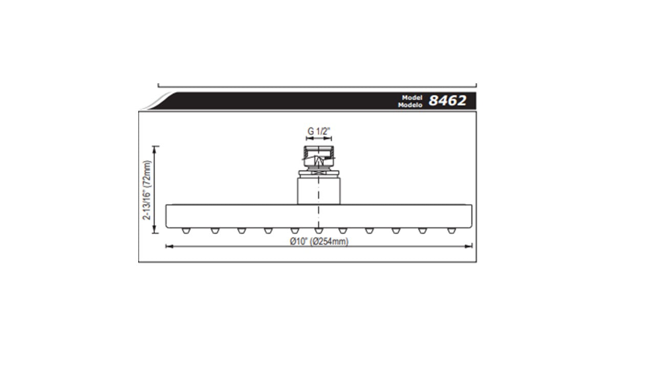 Graff G-8462 Contemporary 10" Rain Showerhead