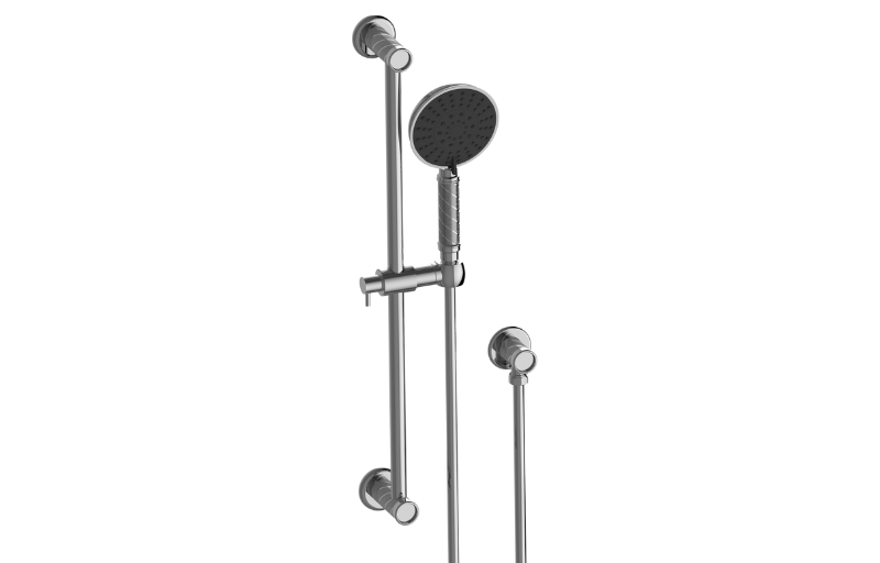 Graff G-8706TQ Riva Traditional Handshower With Slide Bar Set Oblique Knurled - Parent