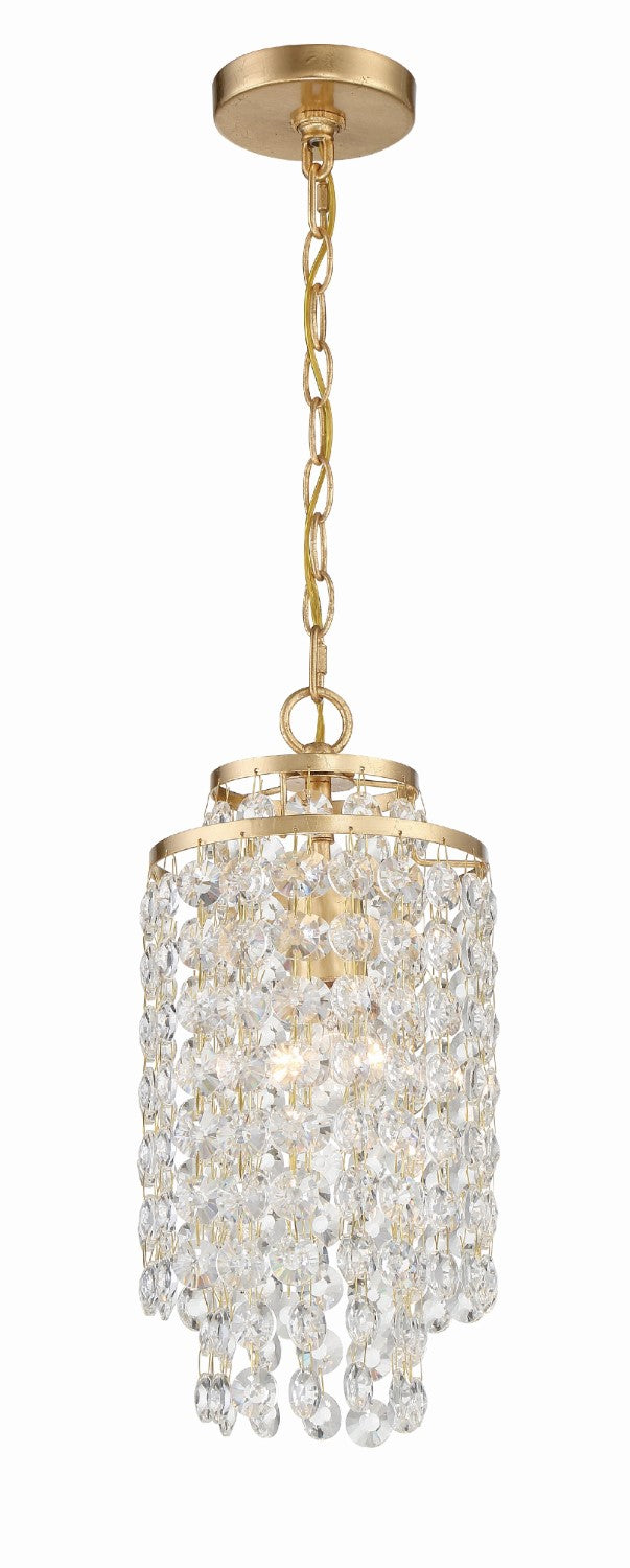 Crystorama GAB-B7301-GA Gabrielle 1 Light Mini Chandelier - Antique Gold