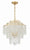 Crystorama GAB-B7304-GA Gabrielle 4 Light Chandelier - Antique Gold