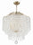 Crystorama GAB-B7305-GA Gabrielle 6 Light Chandelier - Antique Gold