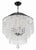 Crystorama GAB-B7305-MK Gabrielle 6 Light Chandelier - Matte Black