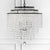 Crystorama GAB-B7305-MK Gabrielle 6 Light Chandelier - Matte Black